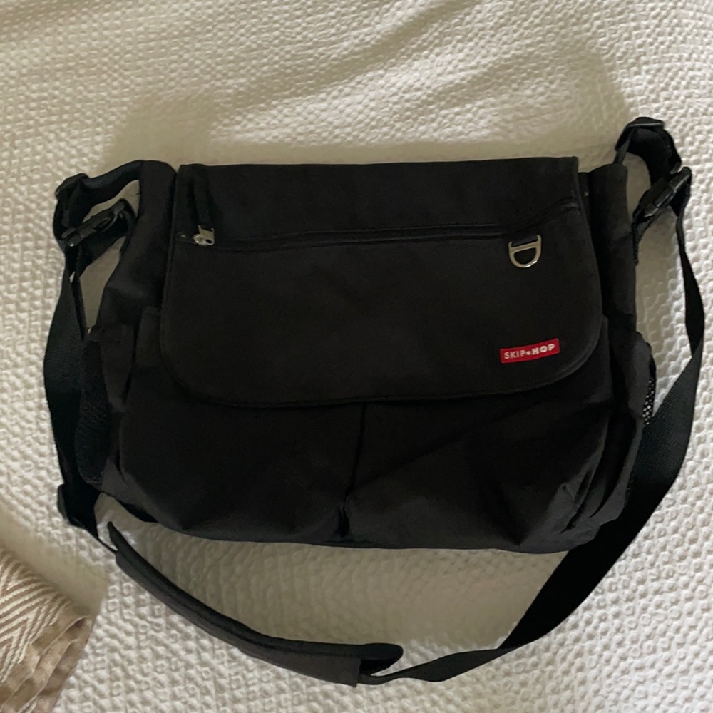 Like new skip hop diaper bag black